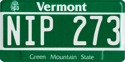 VT license plate NIP273