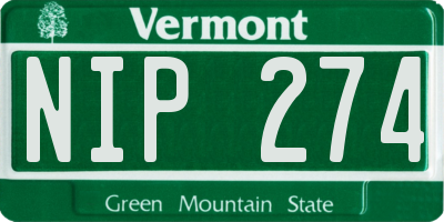 VT license plate NIP274