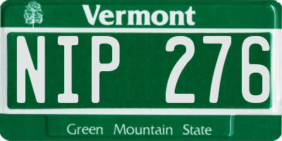 VT license plate NIP276