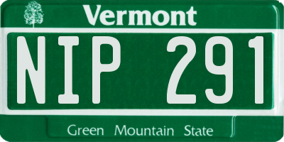 VT license plate NIP291