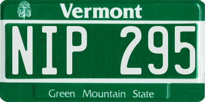 VT license plate NIP295