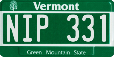 VT license plate NIP331