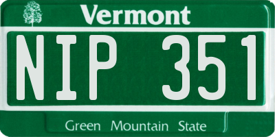VT license plate NIP351