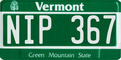 VT license plate NIP367