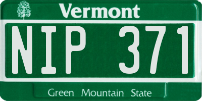 VT license plate NIP371