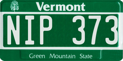VT license plate NIP373