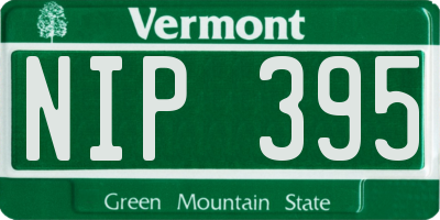 VT license plate NIP395