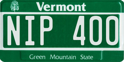 VT license plate NIP400