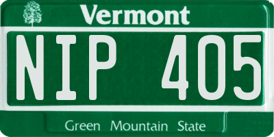 VT license plate NIP405