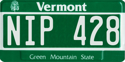 VT license plate NIP428