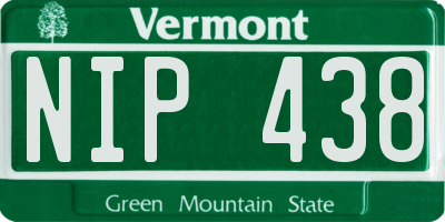 VT license plate NIP438