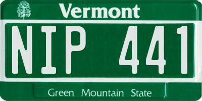 VT license plate NIP441