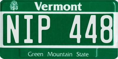 VT license plate NIP448