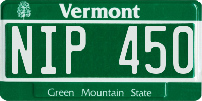 VT license plate NIP450