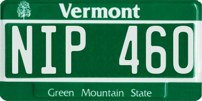 VT license plate NIP460