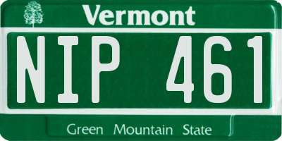 VT license plate NIP461