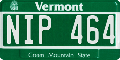 VT license plate NIP464