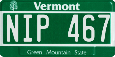 VT license plate NIP467