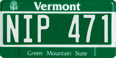 VT license plate NIP471