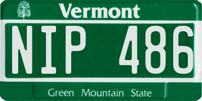 VT license plate NIP486