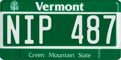 VT license plate NIP487