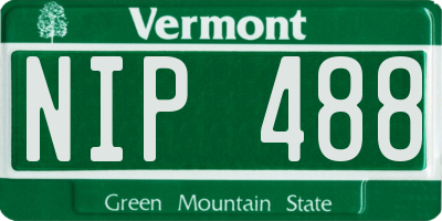VT license plate NIP488