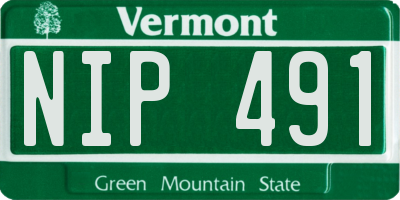 VT license plate NIP491