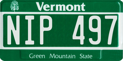 VT license plate NIP497