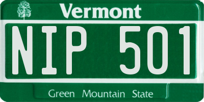 VT license plate NIP501