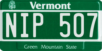 VT license plate NIP507