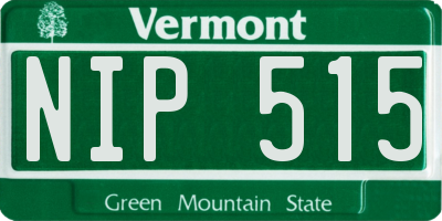 VT license plate NIP515