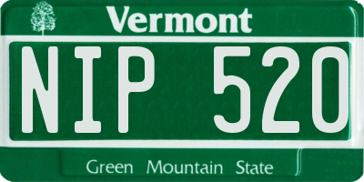 VT license plate NIP520