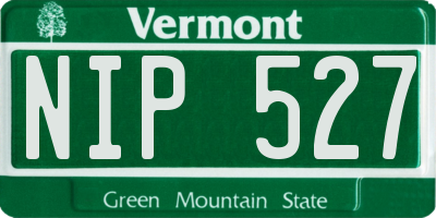 VT license plate NIP527