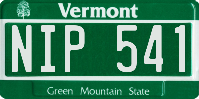 VT license plate NIP541