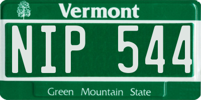 VT license plate NIP544