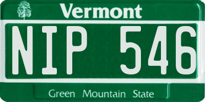 VT license plate NIP546