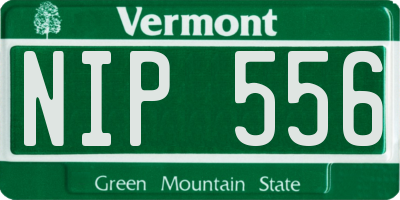 VT license plate NIP556