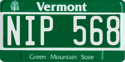 VT license plate NIP568
