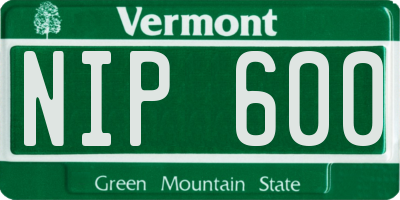 VT license plate NIP600