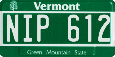 VT license plate NIP612