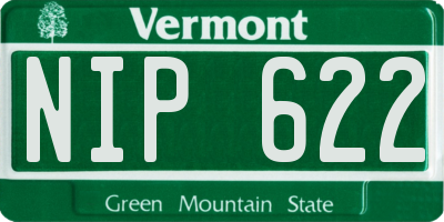 VT license plate NIP622