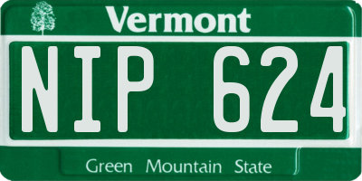 VT license plate NIP624