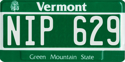 VT license plate NIP629