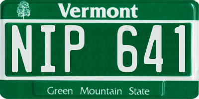 VT license plate NIP641