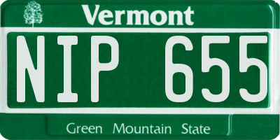 VT license plate NIP655