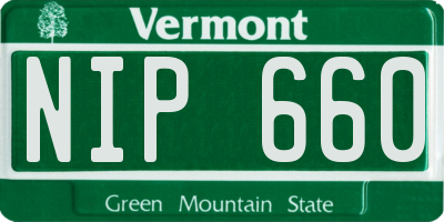 VT license plate NIP660