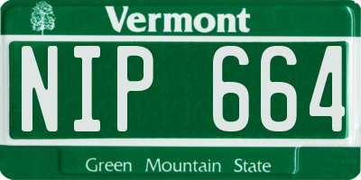 VT license plate NIP664