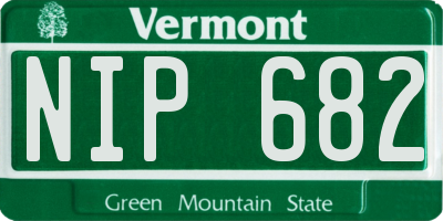VT license plate NIP682