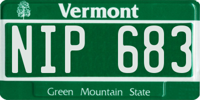 VT license plate NIP683