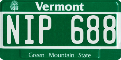 VT license plate NIP688
